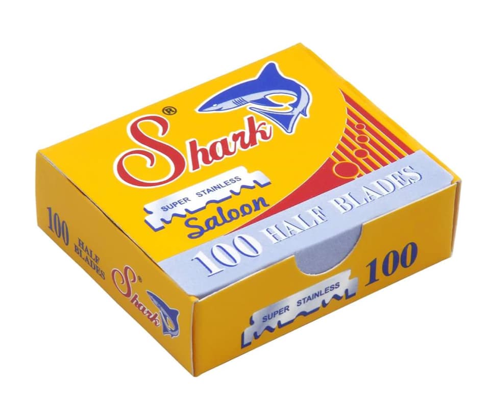 Односторонние лезвия Shark Saloon Super Stainless Blades 10 Boxes of 100 SH.100