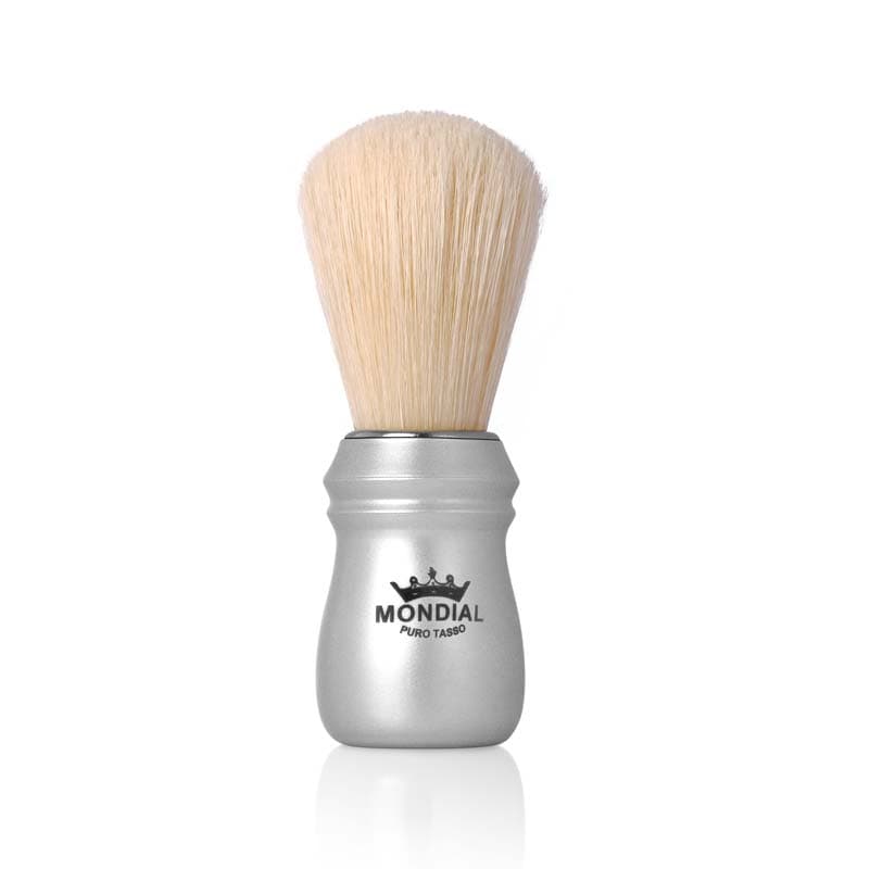 Помазок для бритья Mondial, металл, свиной ворс