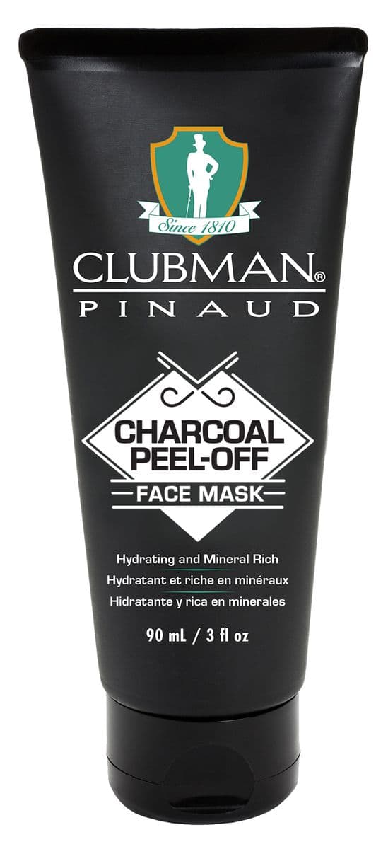 Очищающая черная маска для лица на основе угля, 90 мл. Clubman Charcoal Peel-Off Face Mask